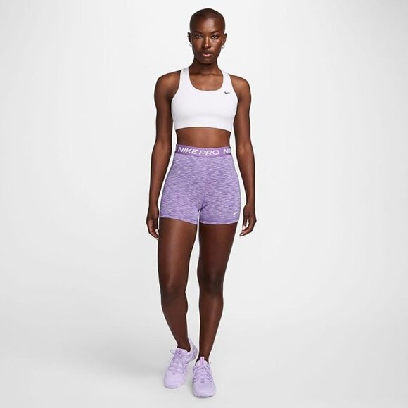 Nike Women's Pro 3” Training Shorts (Black Raspberry) Size Small - Picture 1 of 3